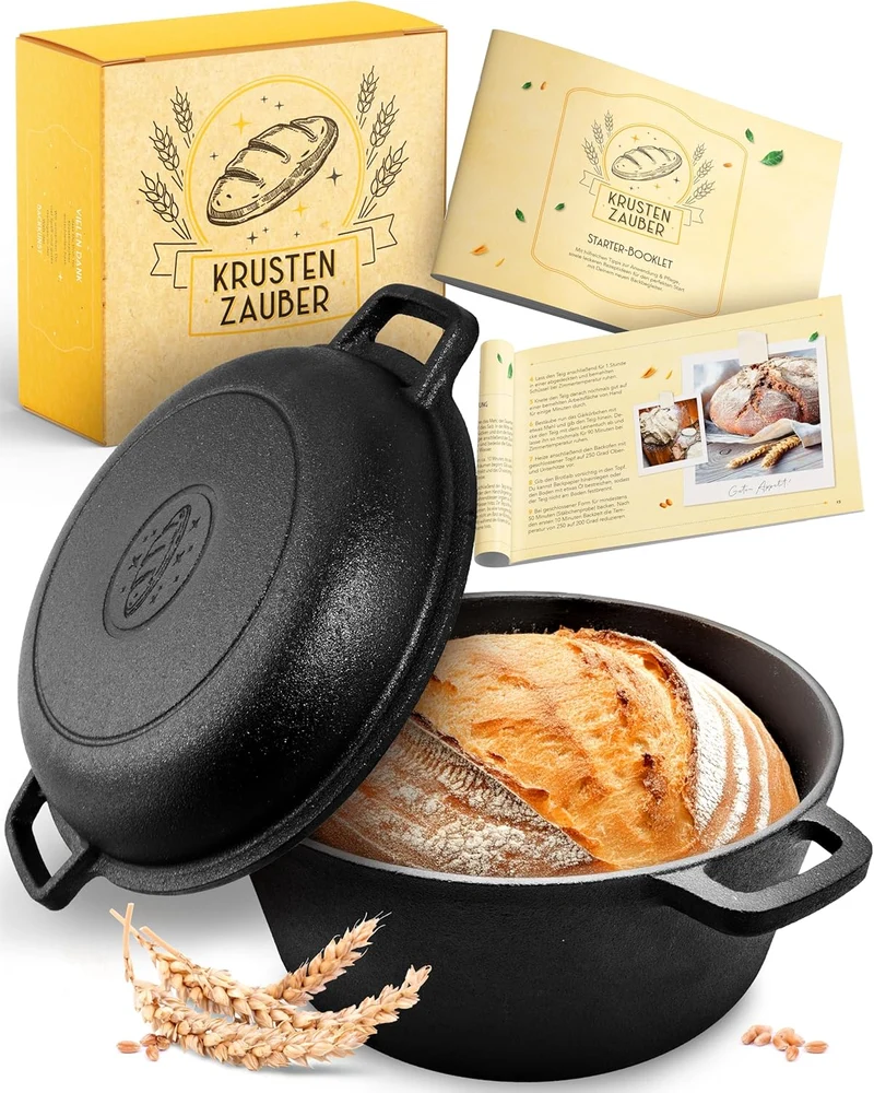 26cm Gusseisen Topf Brot backen - Einzeln