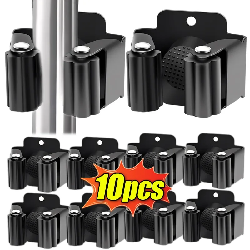 Wandhalter für Besen und Mopp, 10er-Set
